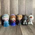 Disney Toys | Disney Princess Frozen Toddler Dolls Lot Elsa,Anna,Olaf, Kristoff And Seven 5" | Color: Blue/White | Size: Osbb