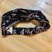 Free People Accessories | Free People Fp One Black And Purple Head Band Wrap Scarf | Color: Black/Purple | Size: Os