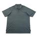 Adidas Shirts | Adidas Polo Shirt Mens 2xl Xxl Gotham Gray Short Sleeve Striped Performance Golf | Color: Gray | Size: Xxl