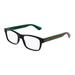 Gucci Accessories | Authentic- Gucci Demo Rectangular Men's Eyeglasses Gg0006on 006 55 | Color: Black/Green | Size: Os