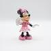 Disney Toys | Disney Minnie Mouse Pink Polka Dot Dress 3.5" Posable Figure Cake Topper | Color: Pink | Size: 3.5 In