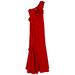 Jessica Simpson Dresses | Jessica Simpson Formal Wear One Shoulder Ruffle. Red Dress Size 4. | Color: Red | Size: 4