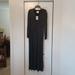 Kate Spade Dresses | Kate Spade Long Sparkle Knit Faux Wrap Dress | Color: Black/Silver | Size: 12