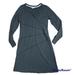 Athleta Dresses | Athleta Charcoal Organic Cotton Sunburst Nectar Dress Lp | Color: Gray | Size: Lp