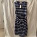 Anthropologie Dresses | Anthropologie's T. La Twisted Cutout Dress In Blue Motif Sz Large | Color: Blue/White | Size: L