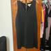 Michael Kors Dresses | Black, Stretchy Midi Length No Tags But Never Worn Michael Kors Dress | Color: Black/Gold | Size: L