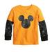 Disney Shirts & Tops | Disney's Mickey Mouse Toddler Boy Halloween Thermal Skater Tee By Jumping Beans | Color: Black/Orange | Size: 4tb