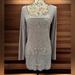 Free People Dresses | Free People Silver Gray Boogie Nights Velvet Texture Mini Dress Size Medium Nwot | Color: Gray/Silver | Size: M