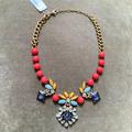 J. Crew Jewelry | J Crew Vintage Gold Toned Necklace With Colorful Crystals And Beads | Color: Gold | Size: Os