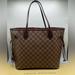 Louis Vuitton Bags | Louis Vuitton Damier Ebene Neverfull Mm Ceries Cherry Red Shoulder Tote Bag Lv | Color: Brown/Red | Size: 12.6l X 6.7w X 11.4h