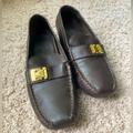 Louis Vuitton Shoes | Louis Vuitton Leather Loafers/Moccasins | Color: Black/Brown | Size: 5.5