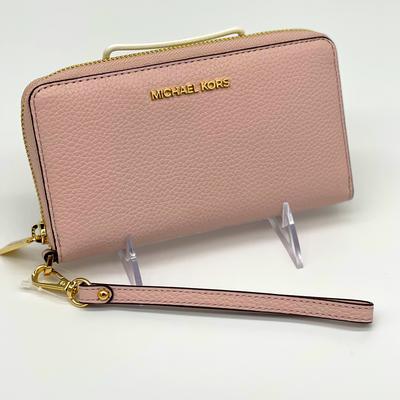 Michael Kors Bags | Michael Kors Lg Flat Mf Phone Case | Color: Gold/Pink | Size: Os