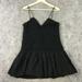 J. Crew Dresses | J Crew Dress 6 Eyelet Lace Black Spaghetti Strap Ruffle Tulle Peplum Party Mini | Color: Black | Size: 6