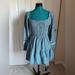 American Eagle Outfitters Dresses | American Eagle Blue Plaid Cotton Smocked Mini Dress | Color: Blue/Green | Size: S