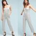 Anthropologie Pants & Jumpsuits | Anthropologie Silver Sequined Jumpsuit | Color: Silver | Size: 2