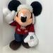 Disney Toys | Disney Exclusive, Authentic 16"Mickey Mouse Plush Wearing A Christmas Sweater. | Color: Black/Red | Size: 16"