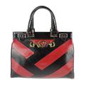 Gucci Bags | Gucci Zumi Small Top Handle Bag Handbag Python Black Red 2way Shoulder Bag | Color: Red | Size: Os