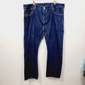 Levi's Jeans | Levi's 501 Original Fit Men's Jean Dark Wash Non-Stretch W40 X L30 Denim Cotton | Color: Blue | Size: 40