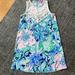 Lilly Pulitzer Dresses | Lilly Pulitzer A Line Blue & Green Floral Dress W/White Lace Bodice Nwot Size 0 | Color: Blue/Green | Size: 0