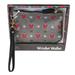 Disney Bags | Disney Mickey Mouse Wristlet Wallet Gray With Red Head White Hands Zip Top | Color: Black/Gray/Red/White | Size: 4 1/2" X 6 1/2"