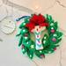 Anthropologie Accents | Monogram Letter T Felt Deck The Halls Christmas Ornament | Color: Green/Red | Size: Os