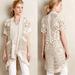 Anthropologie Sweaters | Anthropologie Crocheted Lana Cardigan By Angel Of The North | Color: Cream/Tan | Size: M