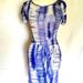 Anthropologie Dresses | Anthropologie Weston Wear Blue Tulip Dress Size Xs | Color: Blue/White | Size: Xs