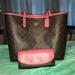 Coach Bags | Coach Signature Reversible City Tote & Wallet Nwt | Color: Brown/Pink | Size: Os