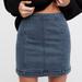 Free People Skirts | Free People Blue Femme Denim Mini Skirt 12 | Color: Blue/Gray | Size: 12