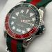 Gucci Accessories | Gucci Dive, Brand New, Green Dial Nylon Strap Men's Watch, 40mm, Ya136339 | Color: Green/Red | Size: 40mm