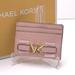 Michael Kors Bags | Michael Kors Reed Large Pebbled Leather Card Holder Case Wallet Powder Blush | Color: Gold/Pink | Size: Os