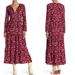 Free People Dresses | Free People Tiers Of Joy Long Sleeve Prairie Dress | Color: Pink/Red | Size: Xs