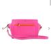 Kate Spade Bags | Adelia Hadley 2way Leather Bright Neon Crossbody Messenger Removable Strap Clutc | Color: Orange/Pink | Size: Os