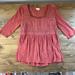 Anthropologie Tops | Anthropologie Meadow Rue 3/4 Sleeve Salmon Top Size Medium | Color: Pink | Size: M