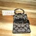 Coach Accessories | Coach - Mini Signature C Picture Frame Keychain, Nwt | Color: Black/Gray | Size: Os