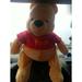 Disney Toys | Disney Winnie The Pooh Plush Bear 17" Bean Bag Pellet Bottom | Color: Red/Yellow | Size: Osbb