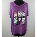 Disney Intimates & Sleepwear | Disney Tim Burton Nightmare Before Christmas Purple Graphic Tee Sleep Shirt Xl | Color: Purple | Size: Xl