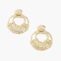 J. Crew Jewelry | J. Crew Textured Circle Statement Earrings | Color: Gold | Size: Os