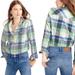 J. Crew Tops | Jcrew Boyfriend Shirt In Pacey Plaid Long Sleeve Button Up Women’s Size 4 | Color: Blue/Green | Size: 4