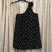 American Eagle Outfitters Dresses | American Eagle Black Floral One Shoulder Shift Dress | Color: Black | Size: M