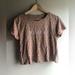 Anthropologie Tops | Anthropologie Saturday Sunday Merci Leopard Animal Print Crop Graphic T-Shirt S | Color: Brown/Tan | Size: S