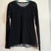 Lululemon Athletica Tops | Lululemon Women’s Size S, Black And Gray Reversible, Long Sleeve T-Shirt | Color: Black/Gray | Size: S