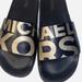 Michael Kors Shoes | Michael Kors Black & Gold Slides - Woman’s Size: 10 | Color: Black/Gold | Size: 10