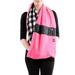 Anthropologie Accessories | Apd Reversible Checkered Hot Pink Infinity Scarf Shawl Multiple Ways To Wear | Color: Black/Pink | Size: Os