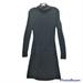 Athleta Dresses | Athleta Sweater Dress Xs Black Organic Cotton & Wool Moc Turtleneck Long Sleeve | Color: Black | Size: Xs