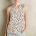 Anthropologie Tops | Anthropologie Maeve Emma Vespa Print Sleeveless Blouse In Size 2 | Color: Pink/White | Size: 2
