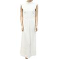 Free People Pants & Jumpsuits | Free People Fp Beach Dream One-Piece Jumpsuit Dress Wide Leg Cutout M New | Color: White | Size: M