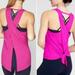 Athleta Tops | Athleta Essence Tank Top Small Tie Back Pink Sleeveless Criss Cross Knot Womens, | Color: Pink | Size: S