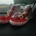 Vans Shoes | Checkered Sk8hi Vans | Color: Blue/Red | Size: 8.5