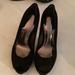 Coach Shoes | Coach Black Velvet Peep Toe Pumps Size 8b 4.5” Heel | Color: Black | Size: 8
